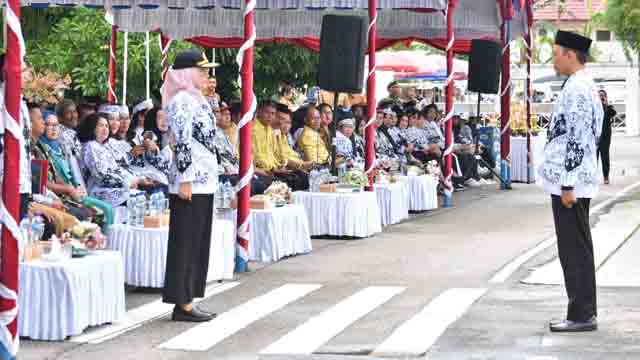 Jajaran Anggota DPRD dan Sekwan Kota Palangka Raya Hadiri Upacara Peringatan HGN