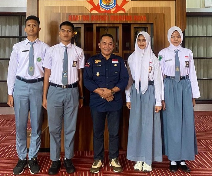 Calon-Paskibraka-Yang-Mengikuti-Seleksi-di-Provinsi-Kalteng-Saat-Bertemu-Wakil-Bupati-Murung-Raya